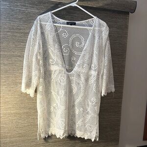 White Lace Cover-Up by Spiaggia Dolce